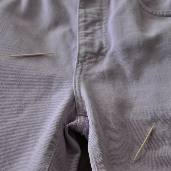 Vintage Versace‎ Couture Jeans High Waisted Pants Light Lilac Purple Waist 26" - Picture 8 of 8